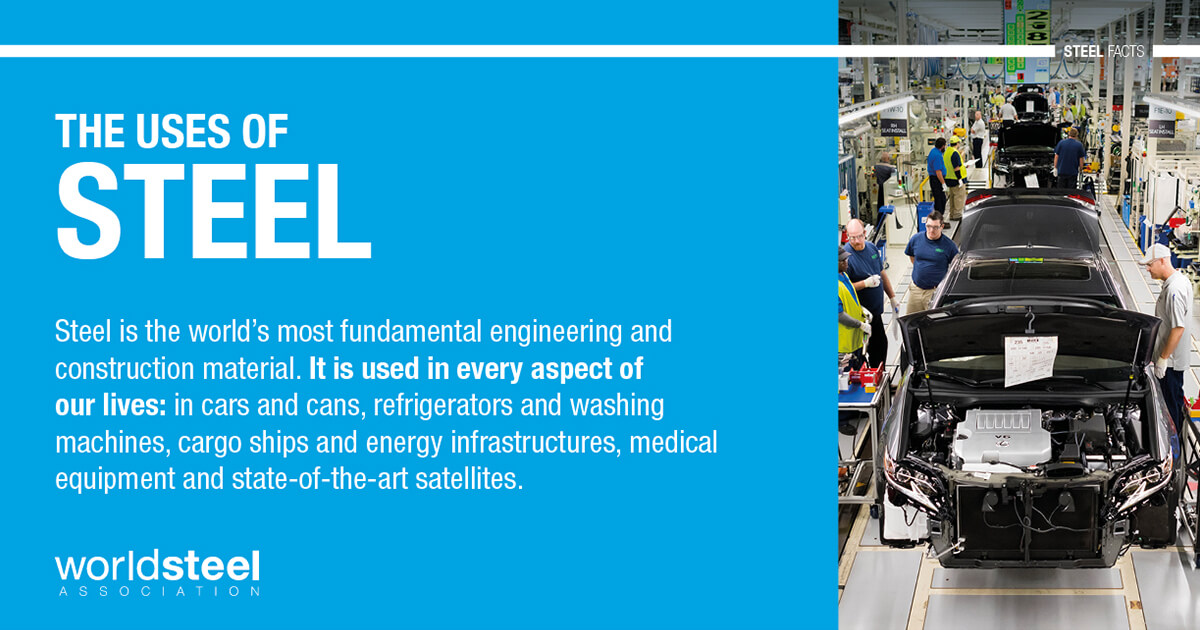 The uses of steel worldsteel facts